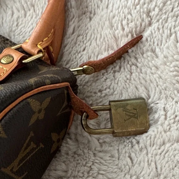 Louis Vuitton Brown and Tan Monogram Satchel - Picture 6 of 9